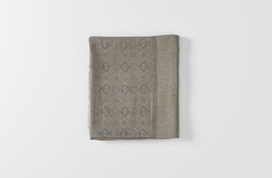 Afrodite Dark Grey Fringed Tablecloth